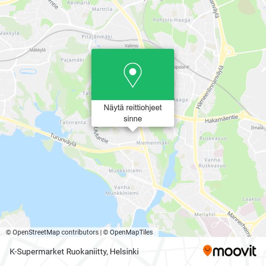 K-Supermarket Ruokaniitty kartta