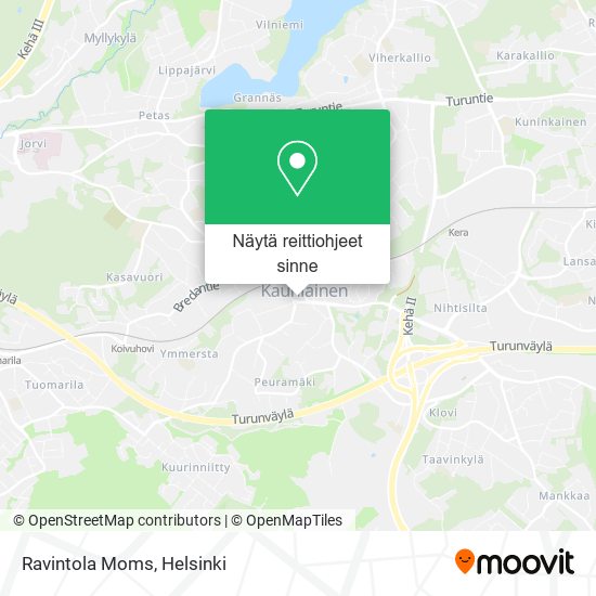 Ravintola Moms kartta
