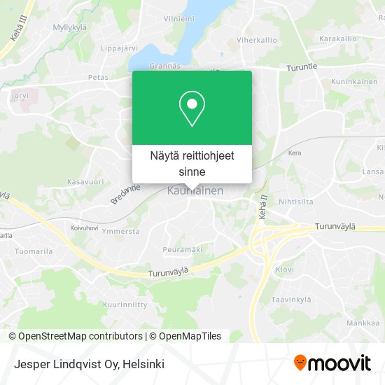 Jesper Lindqvist Oy kartta
