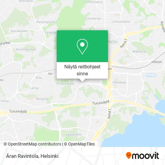 Äran Ravintola kartta