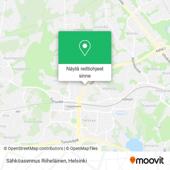 Sähköasennus Riiheläinen kartta