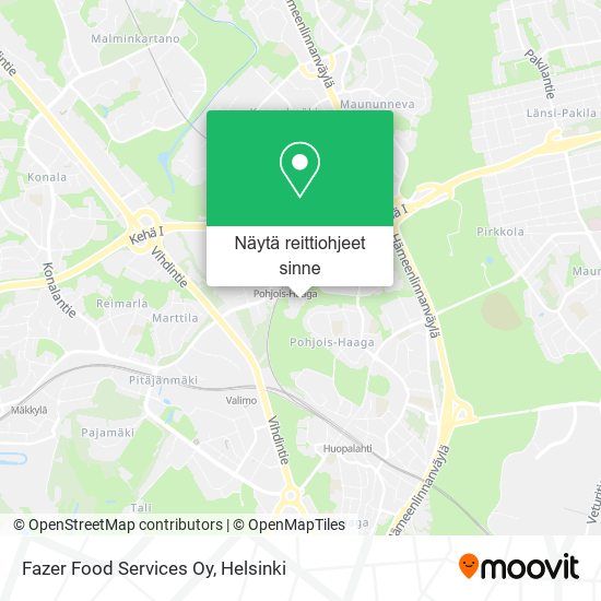 Fazer Food Services Oy kartta