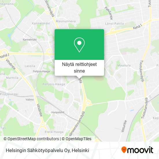 Helsingin Sähkötyöpalvelu Oy kartta