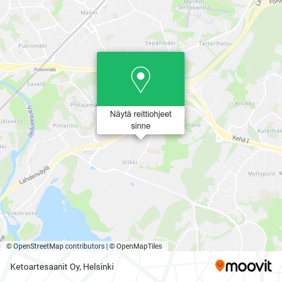 Ketoartesaanit Oy kartta