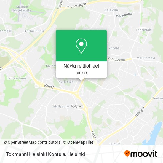Tokmanni Helsinki Kontula kartta