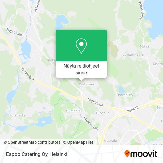 Espoo Catering Oy kartta