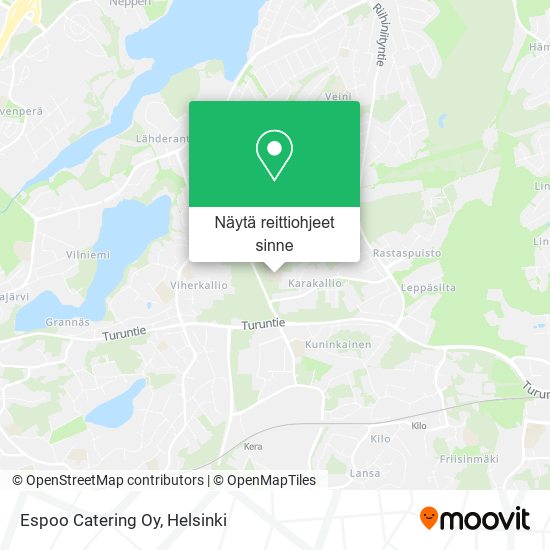 Espoo Catering Oy kartta