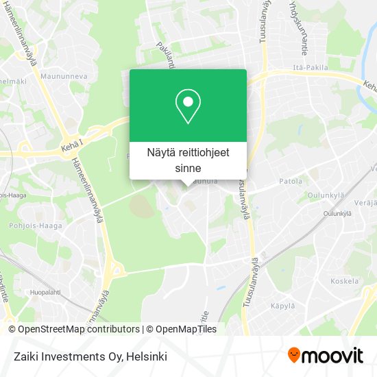 Zaiki Investments Oy kartta