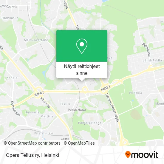 Opera Tellus ry kartta