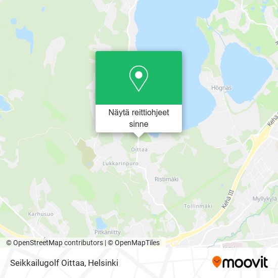 Seikkailugolf Oittaa kartta