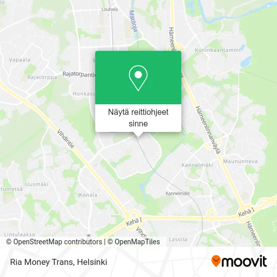 Ria Money Trans kartta