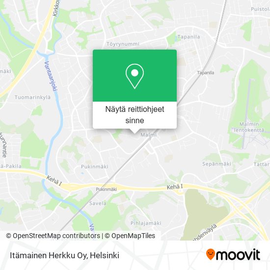 Itämainen Herkku Oy kartta