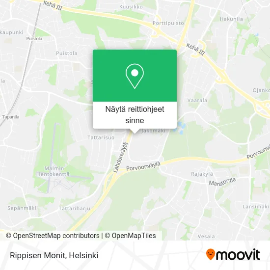 Rippisen Monit kartta