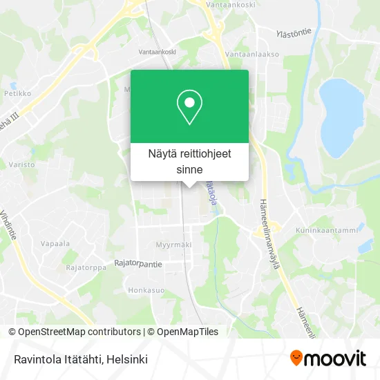 Ravintola Itätähti kartta