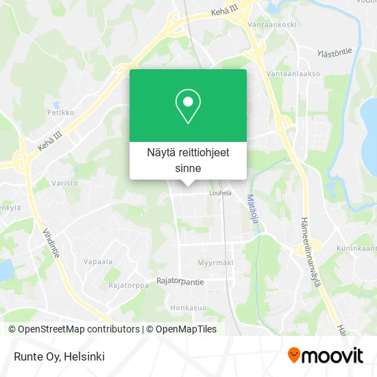 Runte Oy kartta