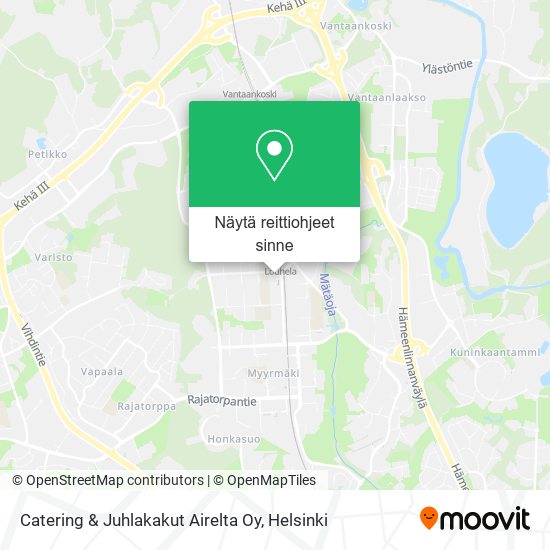 Catering & Juhlakakut Airelta Oy kartta