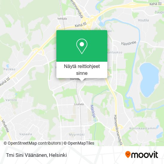Tmi Sini Väänänen kartta