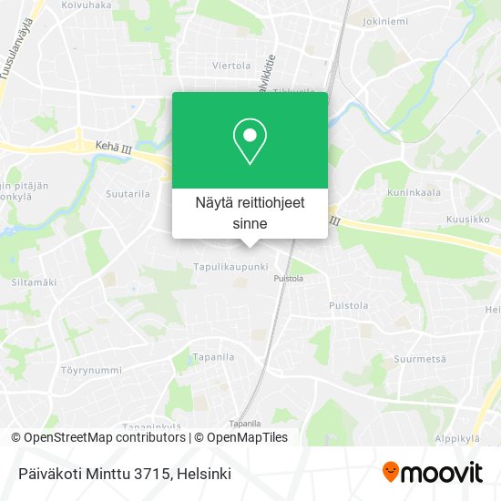 Päiväkoti Minttu 3715 kartta