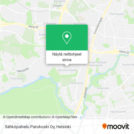 Sähköpalvelu Patokoski Oy kartta