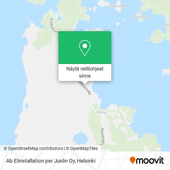 Ab Elinstallation per Juslin Oy kartta