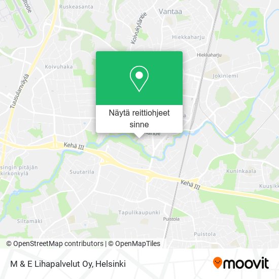 M & E Lihapalvelut Oy kartta