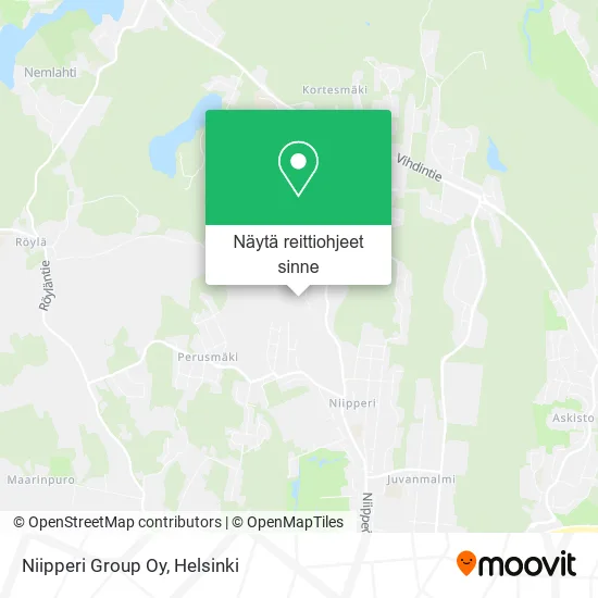 Niipperi Group Oy kartta