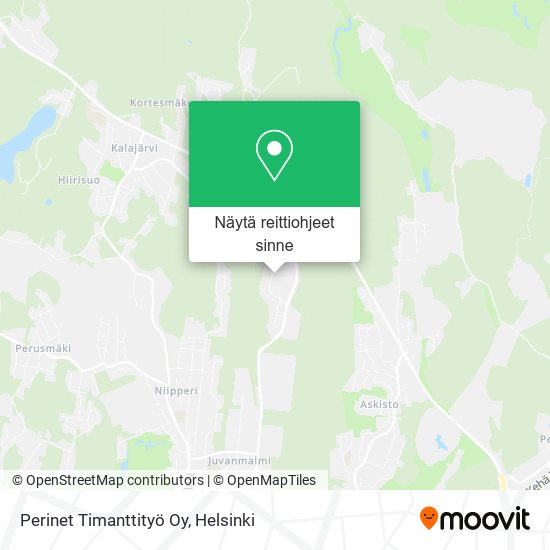 Perinet Timanttityö Oy kartta