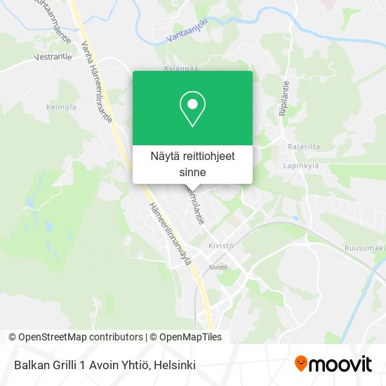 Balkan Grilli 1 Avoin Yhtiö kartta