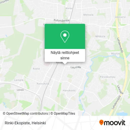 Rinki-Ekopiste kartta