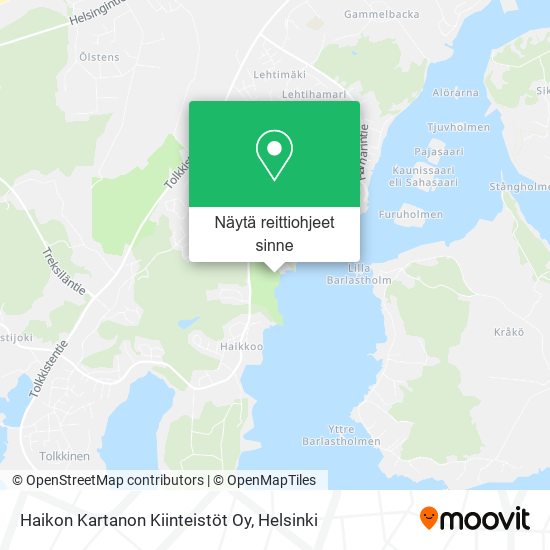 Haikon Kartanon Kiinteistöt Oy kartta