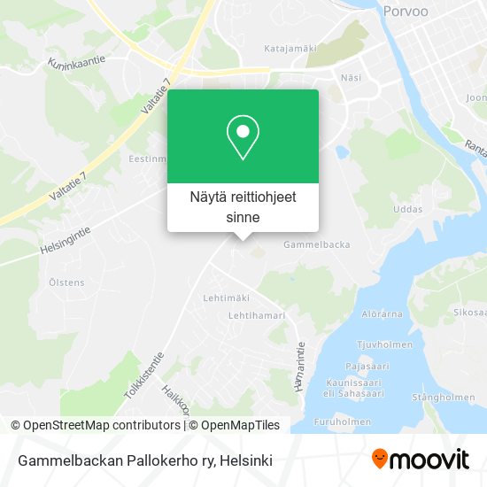 Gammelbackan Pallokerho ry kartta