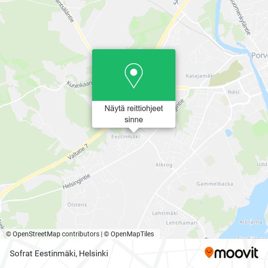 Sofrat Eestinmäki kartta