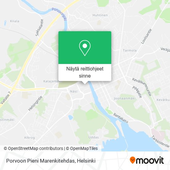 Porvoon Pieni Marenkitehdas kartta
