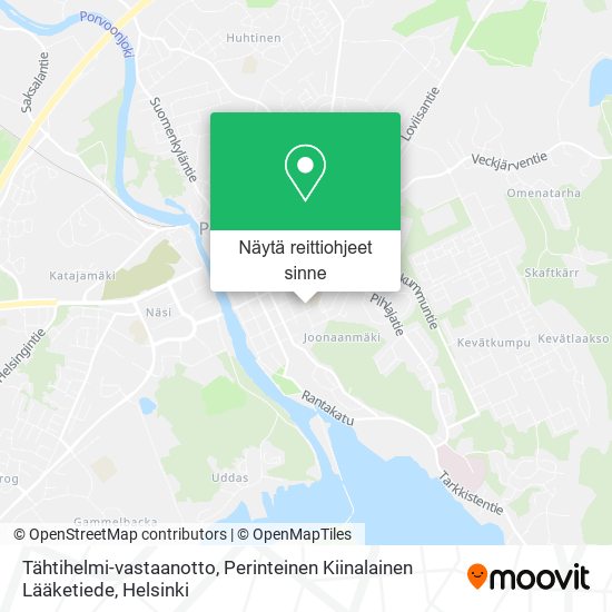 Tähtihelmi-vastaanotto, Perinteinen Kiinalainen Lääketiede kartta