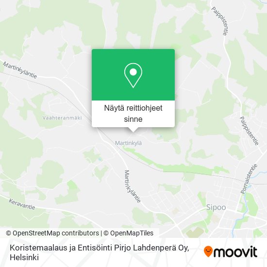 Koristemaalaus ja Entisöinti Pirjo Lahdenperä Oy kartta