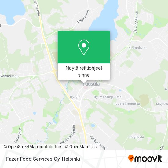Fazer Food Services Oy kartta