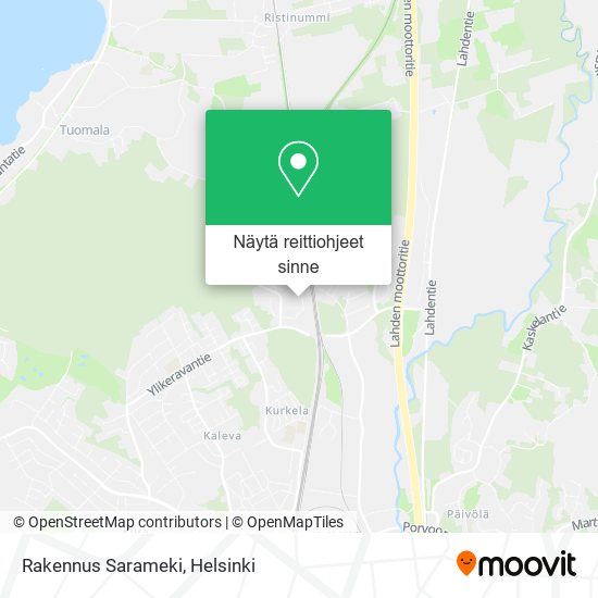 Rakennus Sarameki kartta