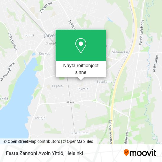 Festa Zannoni Avoin Yhtiö kartta