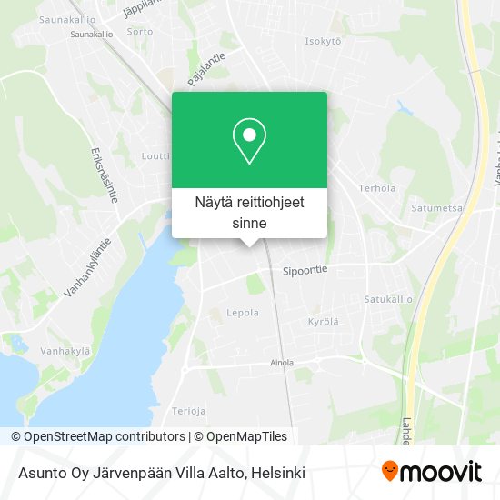 Asunto Oy Järvenpään Villa Aalto kartta