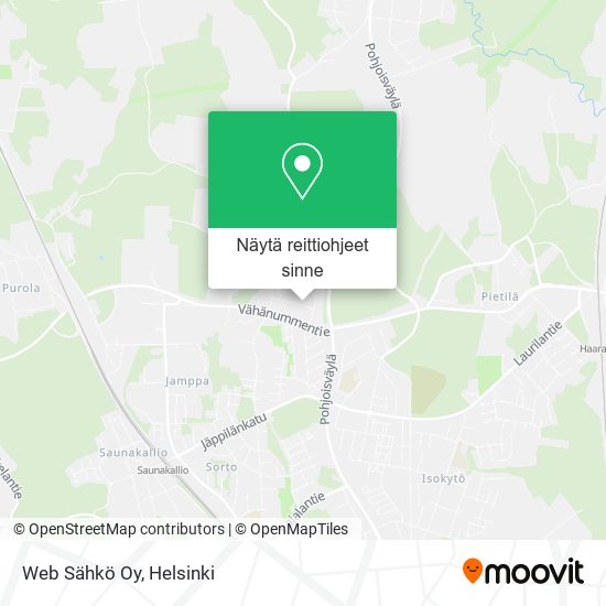 Web Sähkö Oy kartta