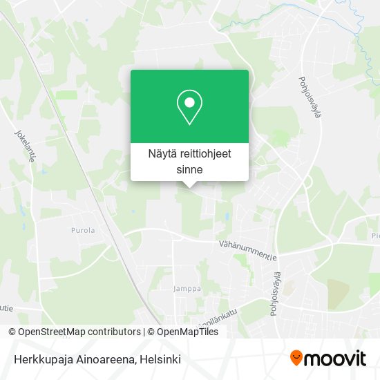 Herkkupaja Ainoareena kartta