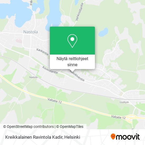 Kreikkalainen Ravintola Kadir kartta