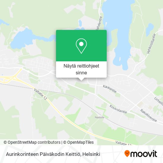 Aurinkorinteen Päiväkodin Keittiö kartta