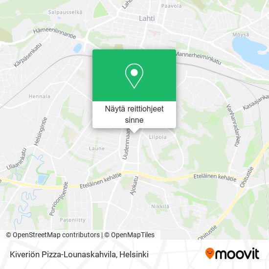 Kiveriön Pizza-Lounaskahvila kartta