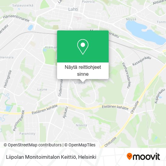 Liipolan Monitoimitalon Keittiö kartta