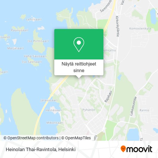 Heinolan Thai-Ravintola kartta