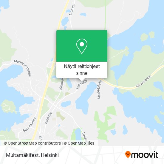 Multamäkifest kartta