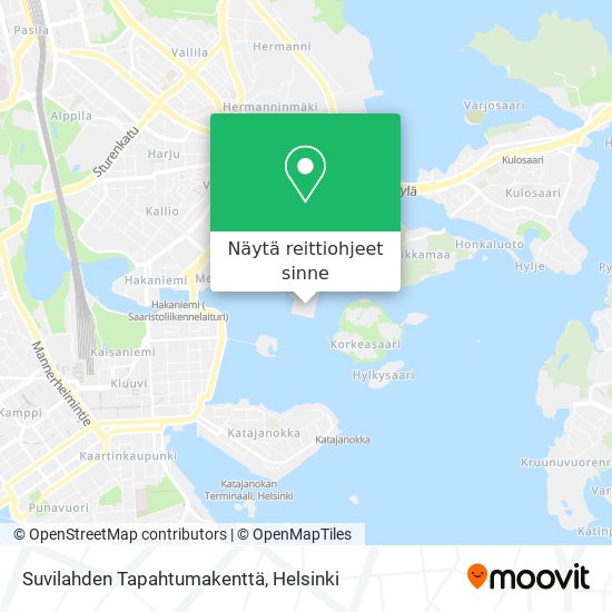 Suvilahden Tapahtumakenttä kartta