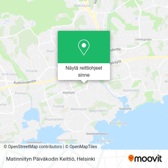 Matinniityn Päiväkodin Keittiö kartta