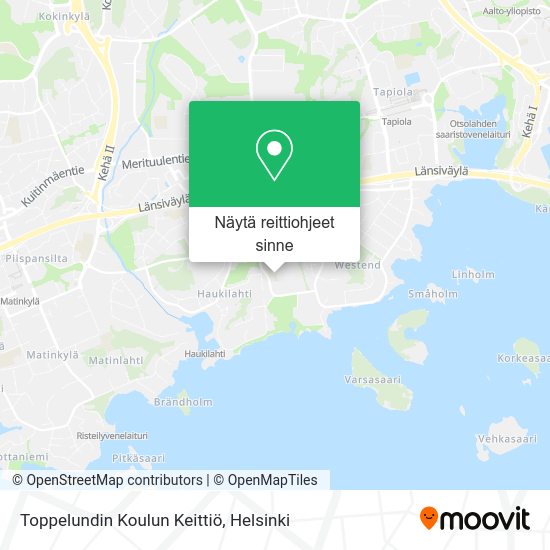 Toppelundin Koulun Keittiö kartta